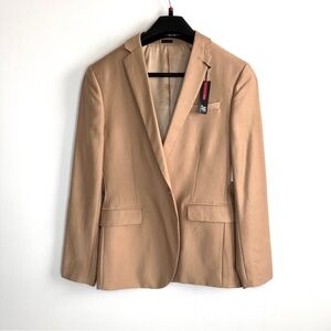 NWT JF Ferrar Sand Brown Suit Jacket Blazer Slim Fit Comfort Mens 44 REG $200